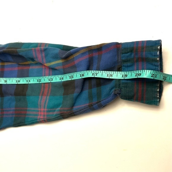 Ralph lauren blue label mens blue/green plaid button down cotton‎ shirt L - Picture 7 of 10